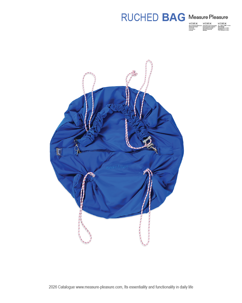 Ruched Bag Vivid Blue #703