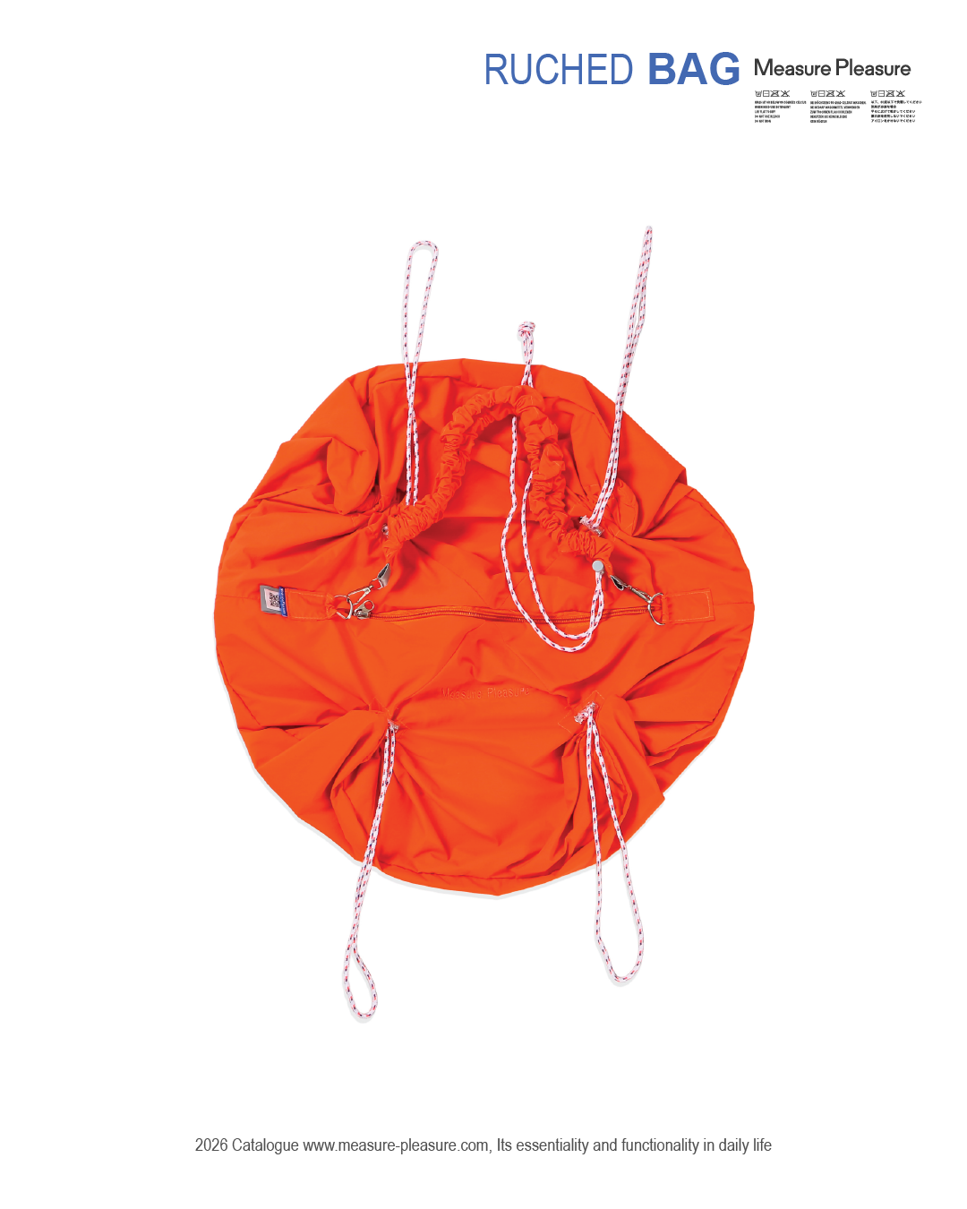 Ruched Bag Scarlet Red #704