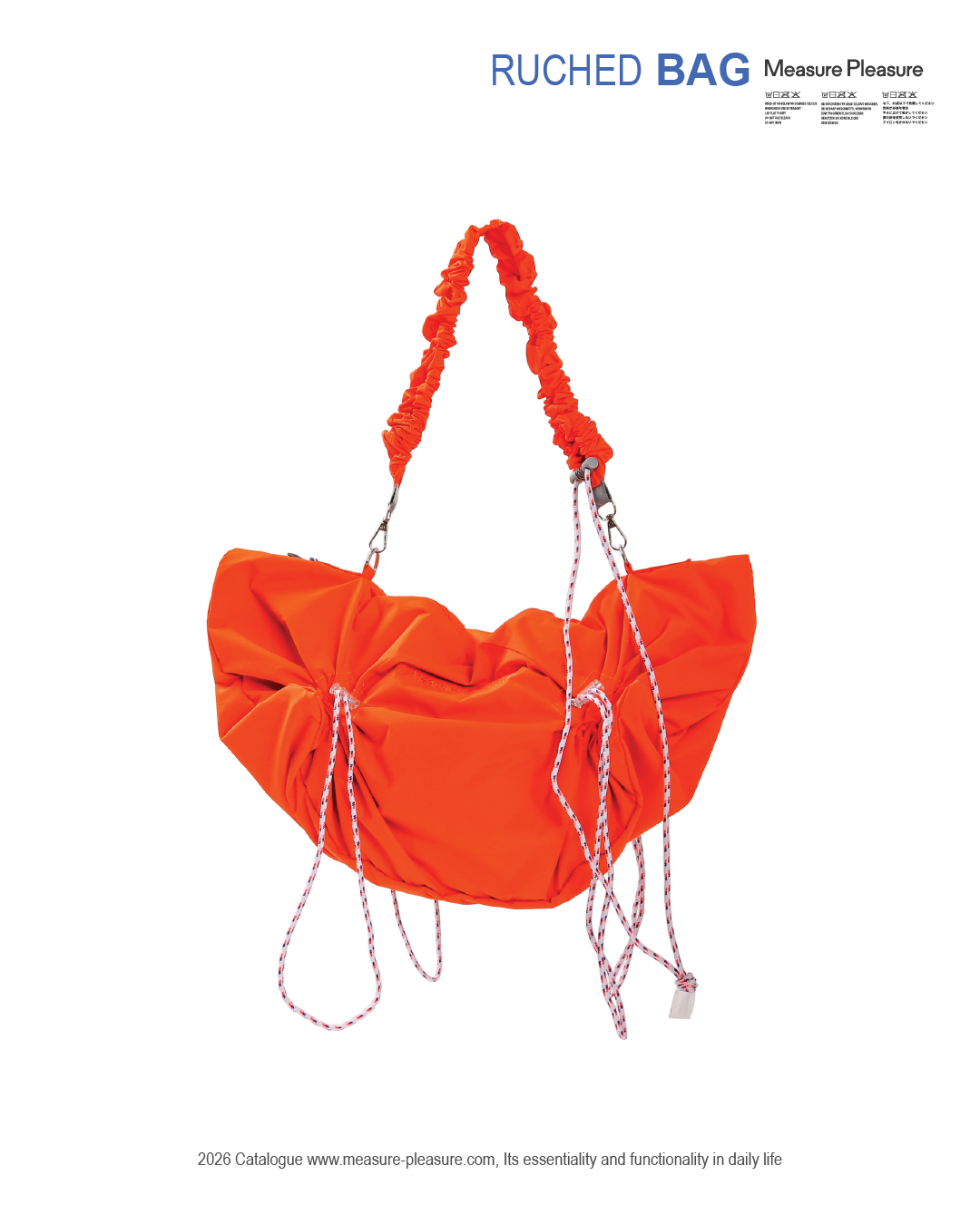 Ruched Bag Orange #307