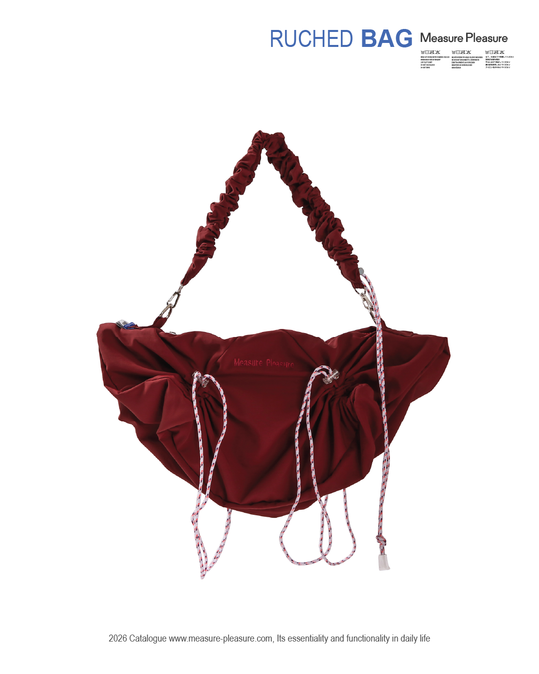 Ruched Bag Boody Red #705