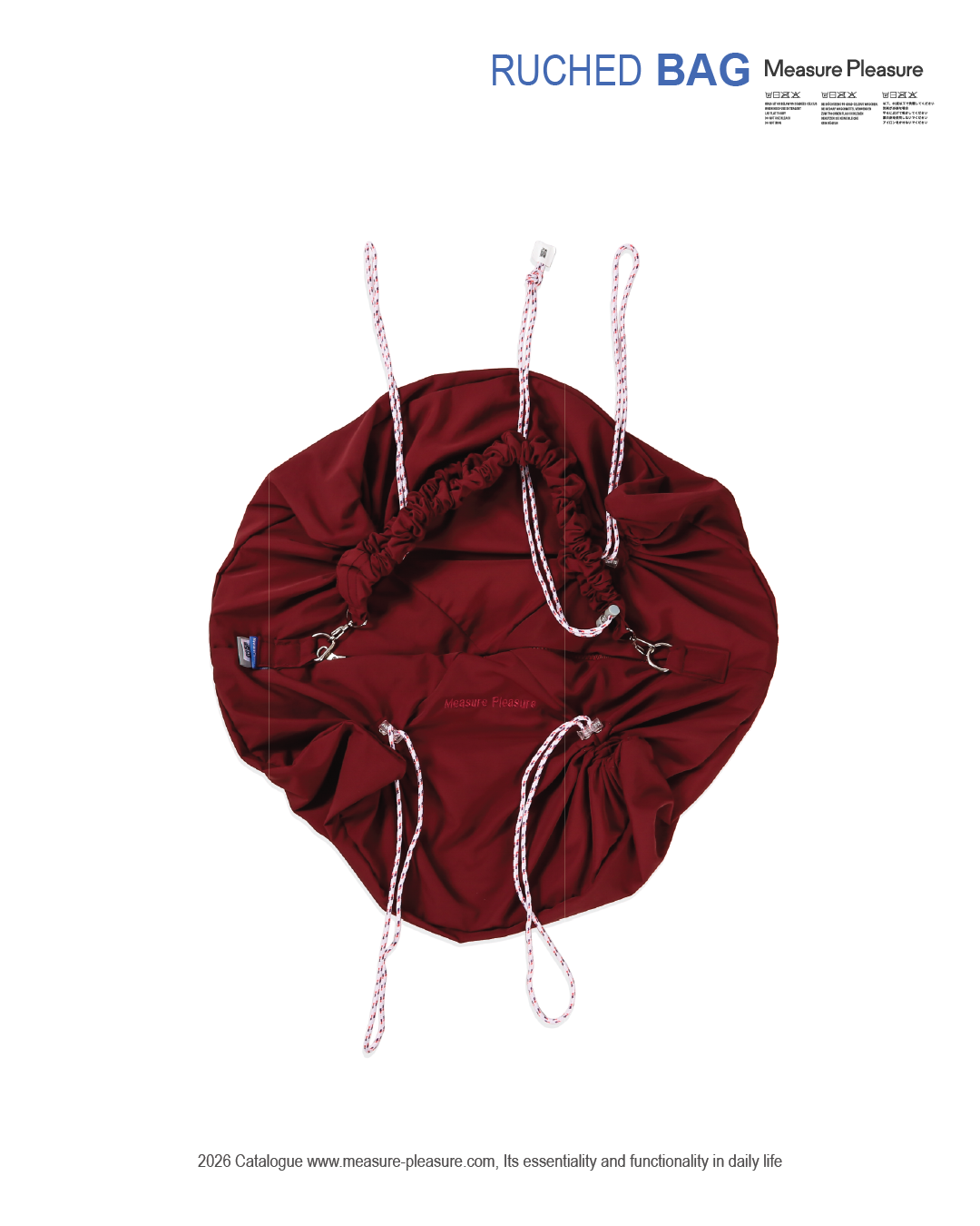 Ruched Bag Boody Red #705