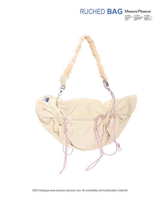 Ruched Bag Chalk White #706