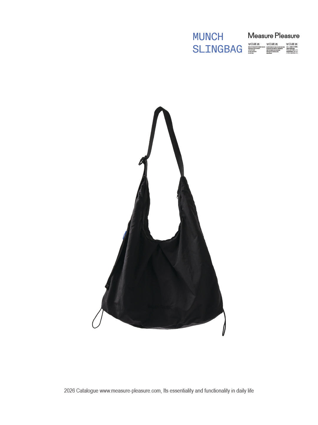Munch Sling Bag - Jet Black 801