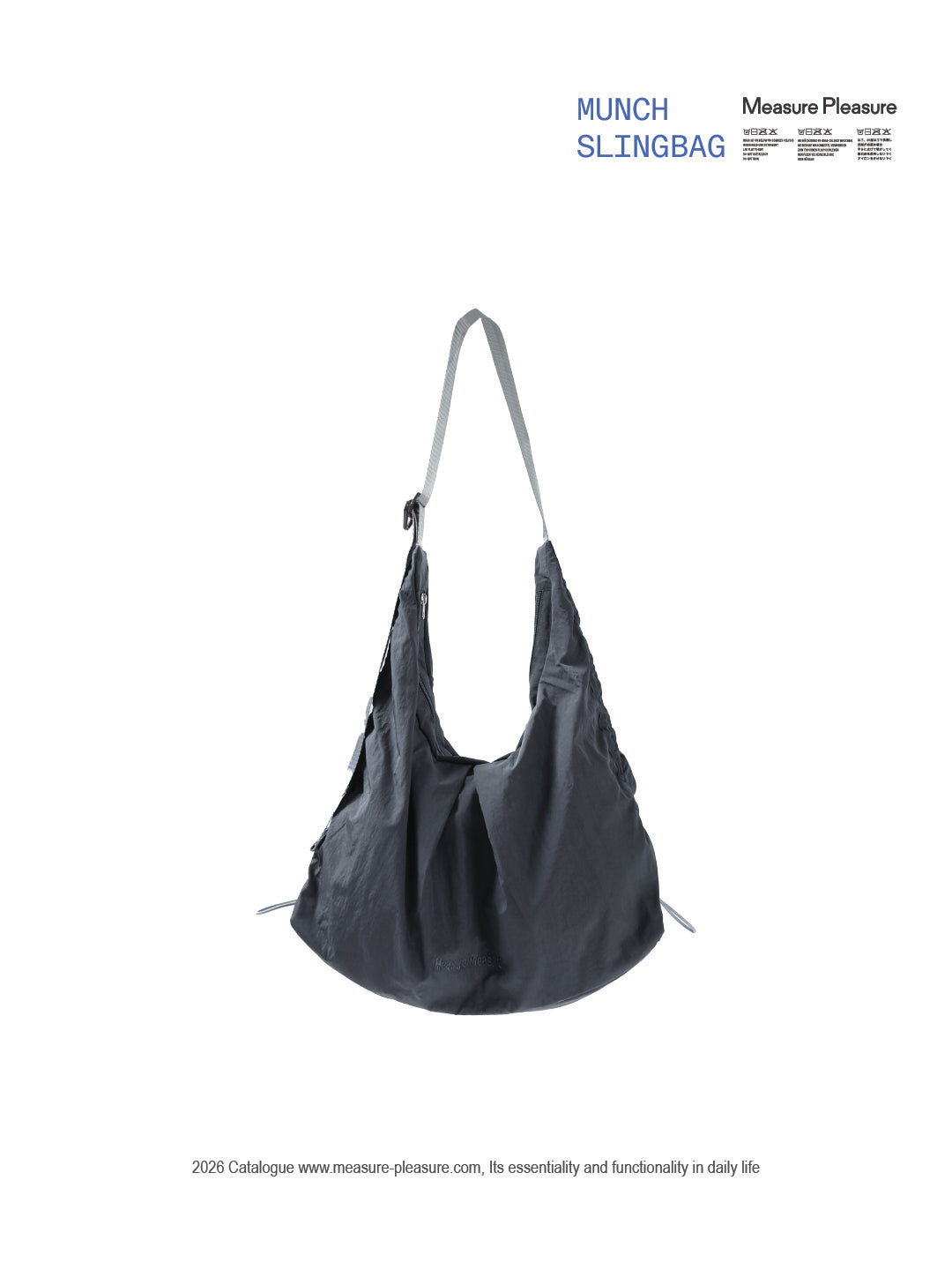 Munch Sling Bag - Slate Grey 802