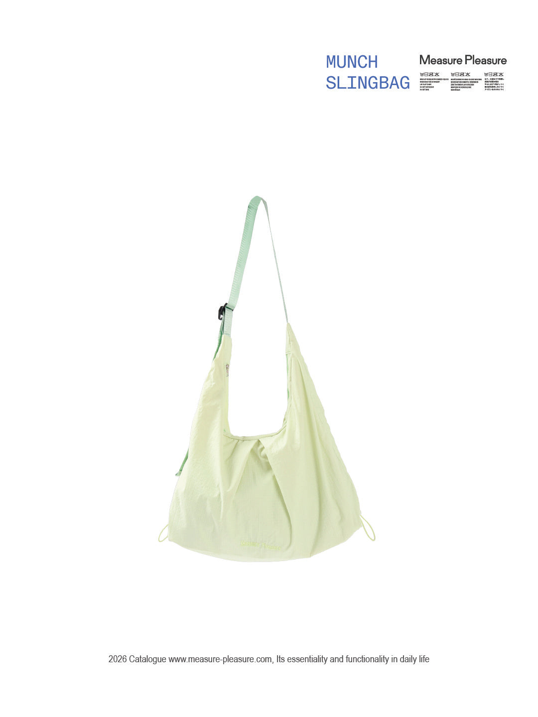 Munch Sling Bag - Pistachio Green 804