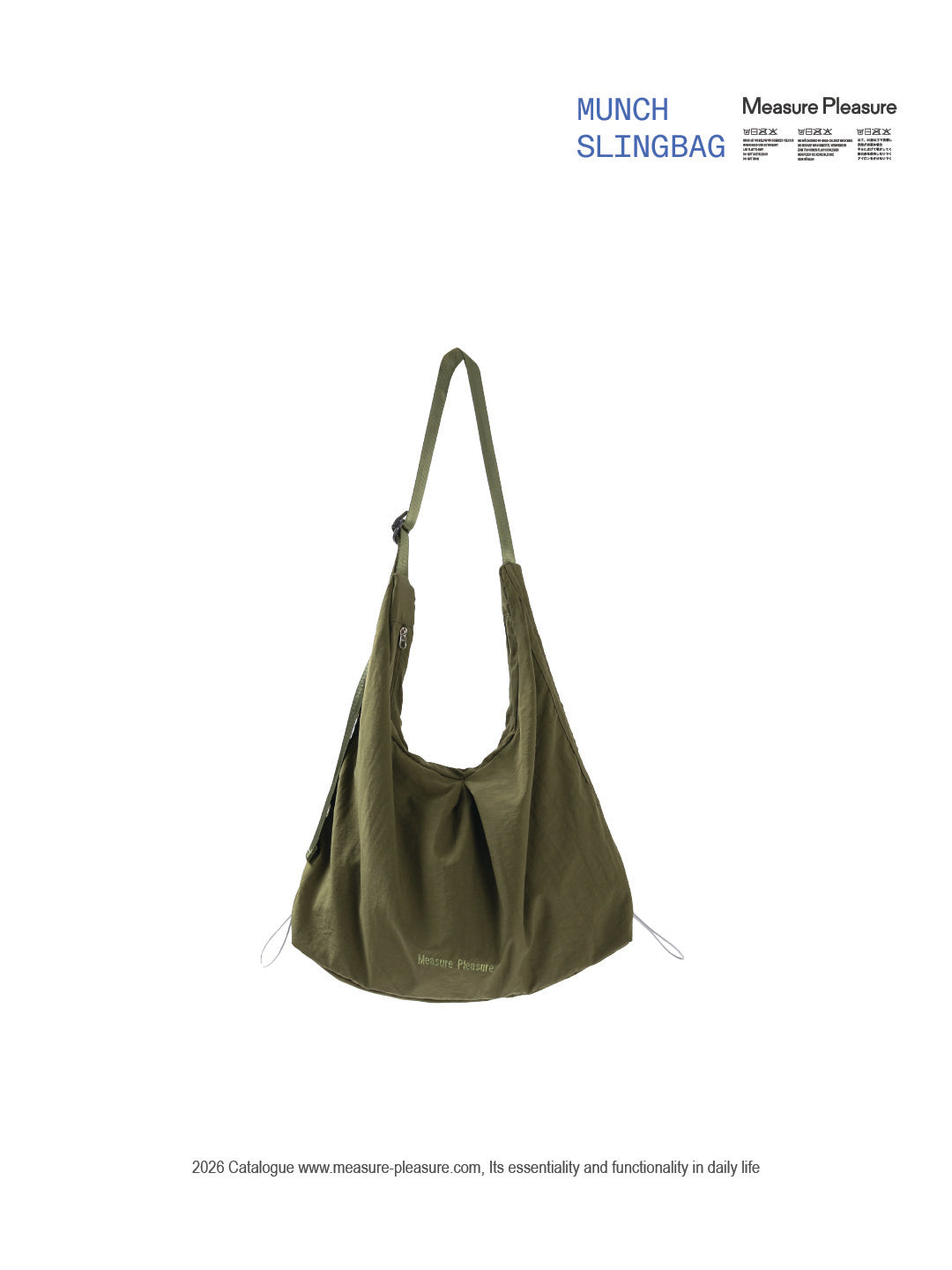 Munch Sling Bag - Moss Green 803