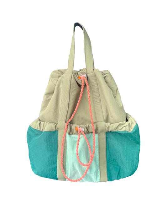 Onigiri Backpack Pale Olive - Teal