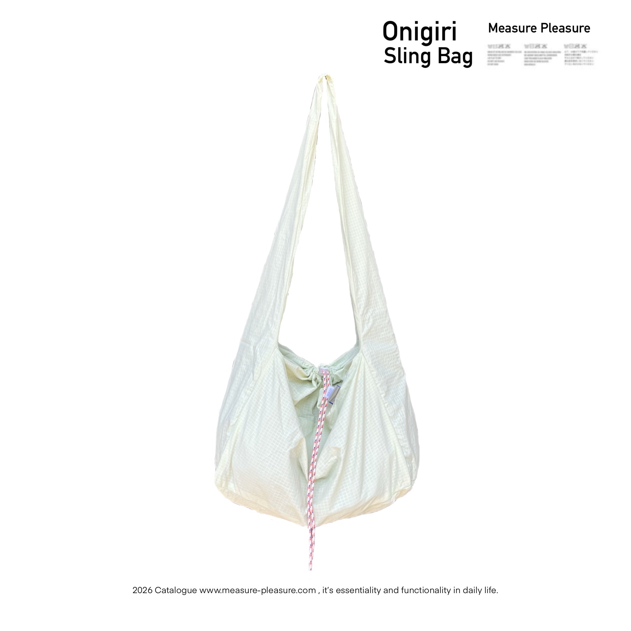 Onigiri Sling Bag Yellow Ripstop #637