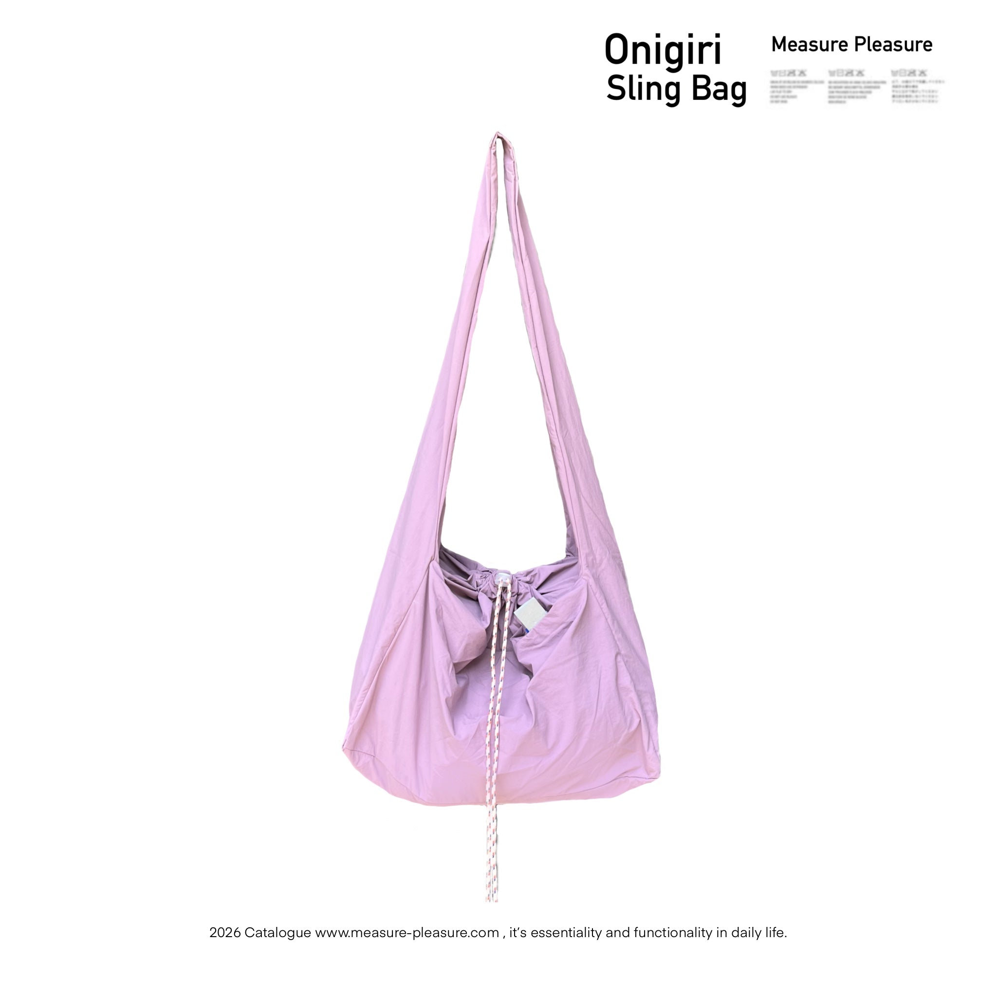Onigiri Sling Bag Mauve #618
