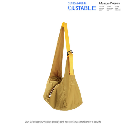 #045 Onigiri Adjustable Sling Bag Goldenrod