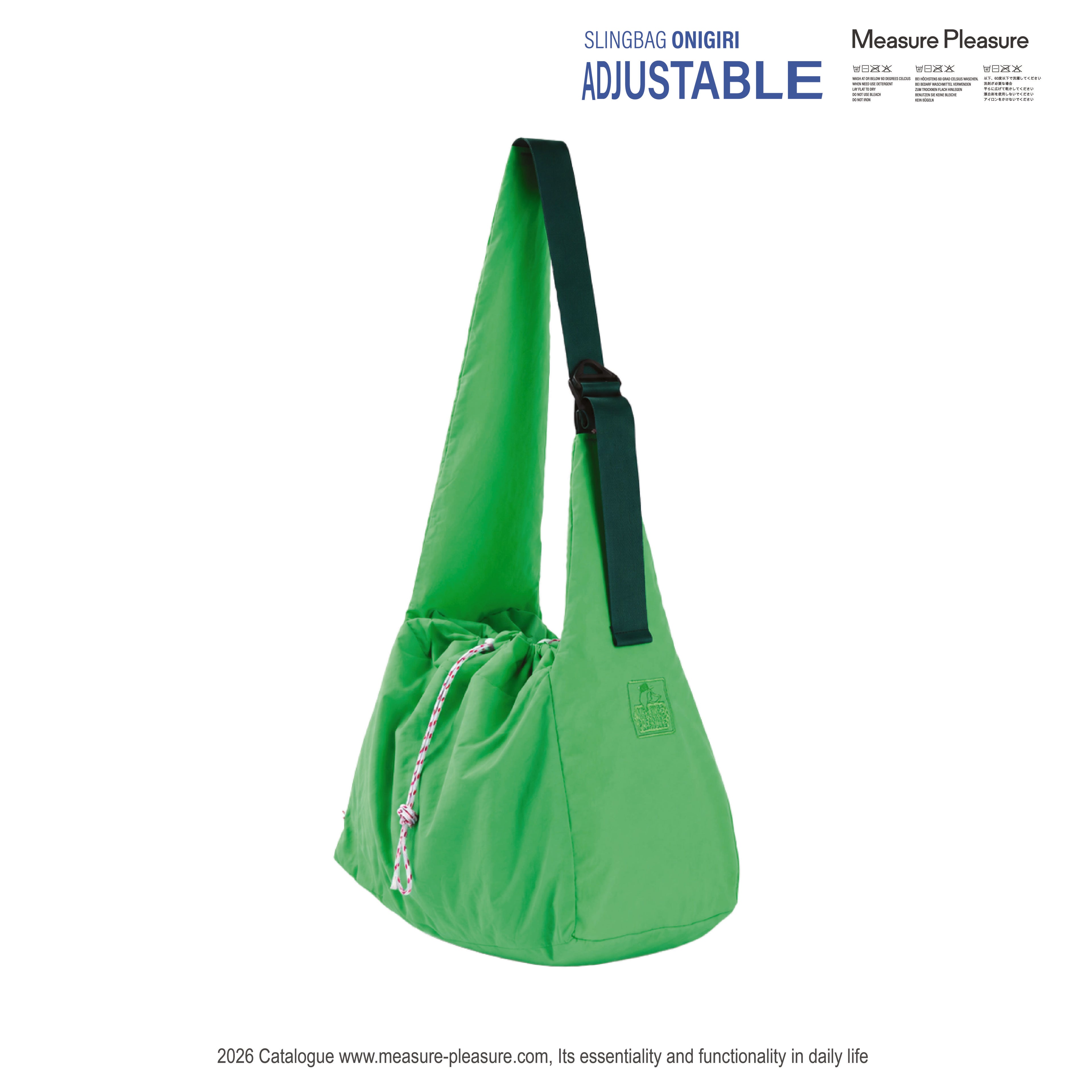 Onigiri Adjustable Slingbag Turquoise Green #54