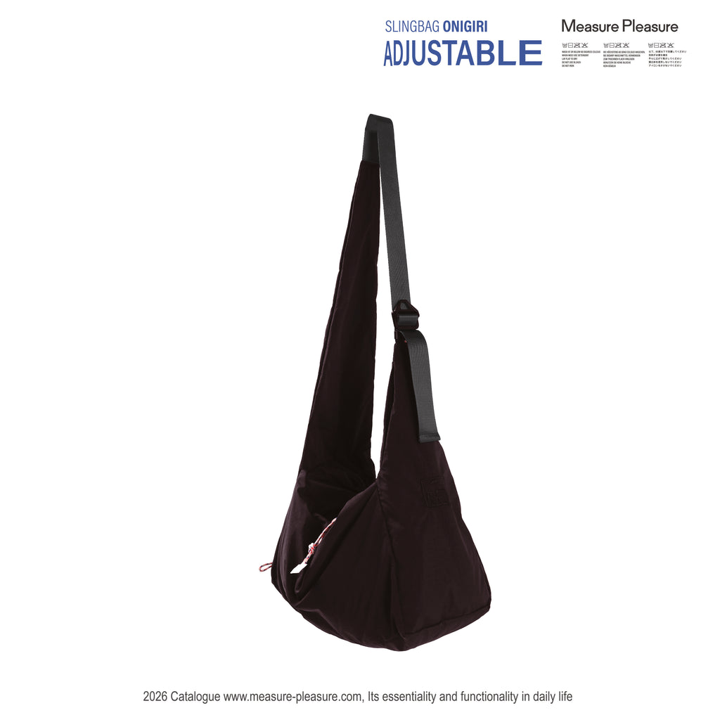 Onigiri Adjustable Slingbag Black Bean #01