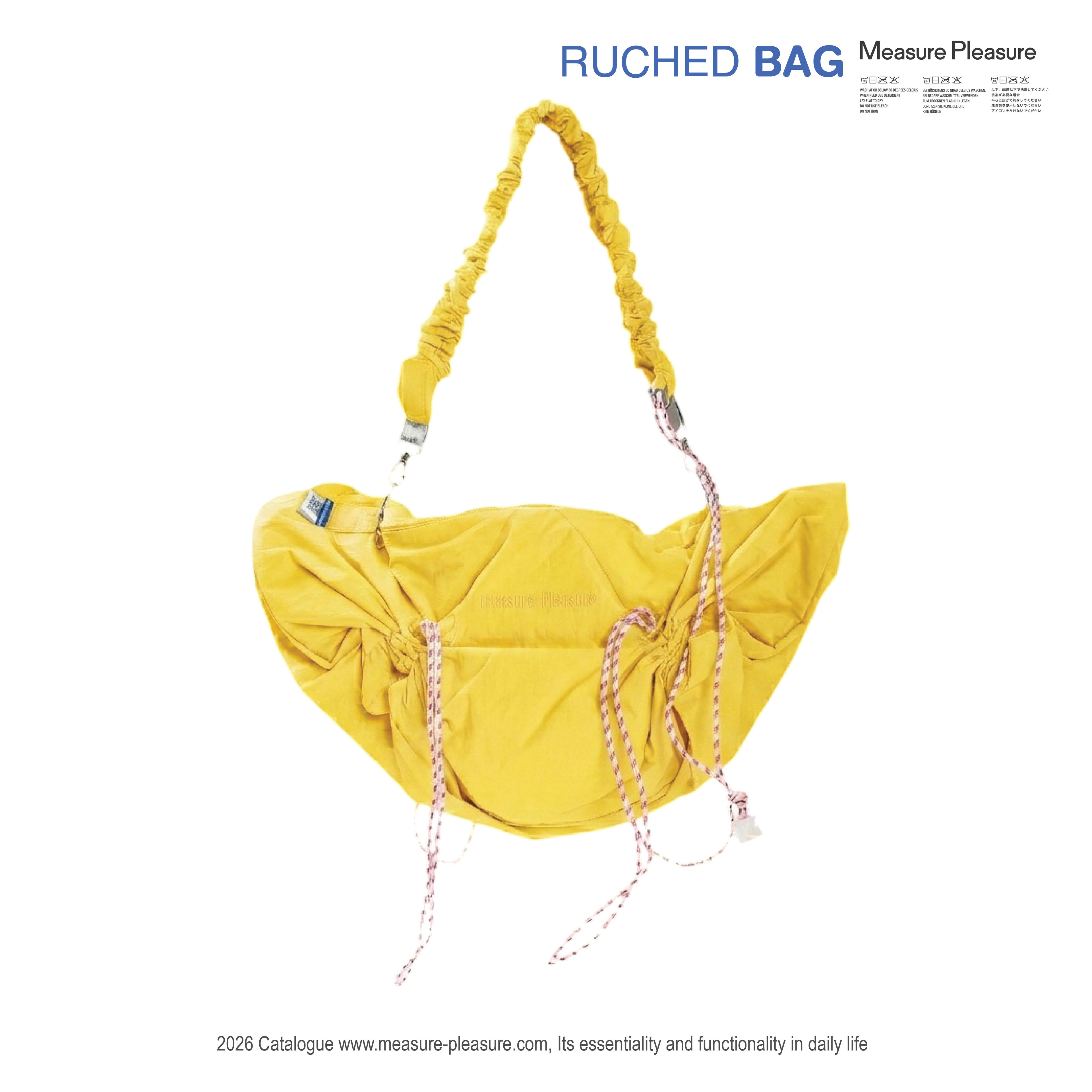 Ruched Bag Blazing Yellow #302